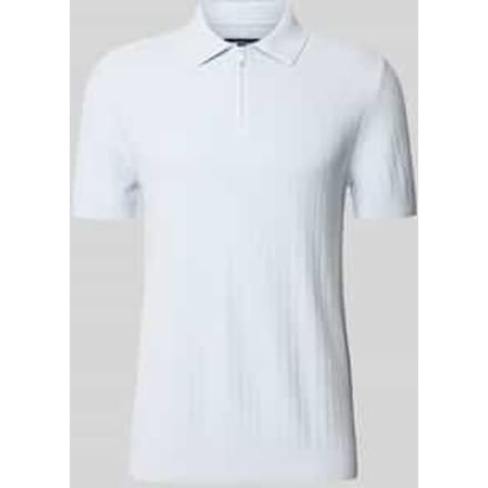 Poloshirt met korte ritssluiting en polokraag