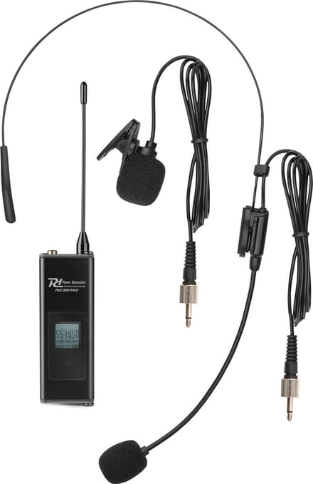 Power Dynamics PD520BP UHF bodypack set - Voor PD524B microfoonsysteem