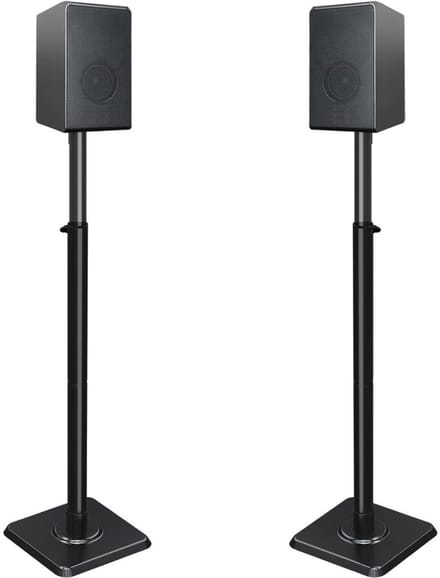 White-Label® Luidspreker Standaard - Speaker Statief - Luidsprekerstandaard - Zwart
