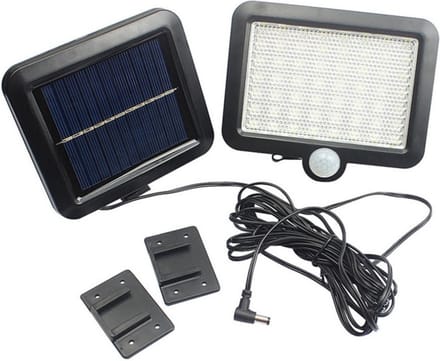 Benson Slimme led straler - Solar - Bewegingssensor - Weerbestendig - 14,8 x 12,7 cm - Zwart