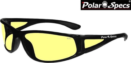 Polar Specs® Polariserende Nachtbril  Full Wrap PS9027 – Shiny Black – Polarized Nightdriving – Medium – Unisex
