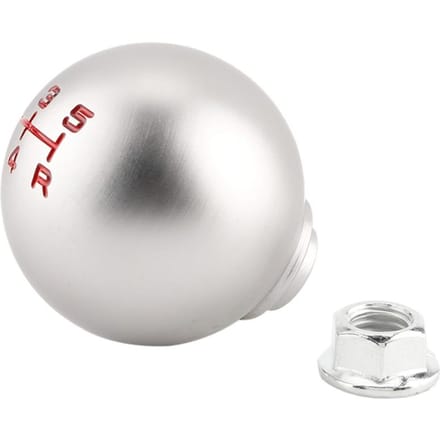Auto Handleiding Aluminium Versnellingspook Knop Schakelpook Hendel Kop 6 Snelheden 5 gears white