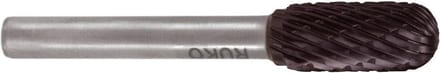 Hardmetalen freesstift TiCN rolrond met 8,0 mm diameter