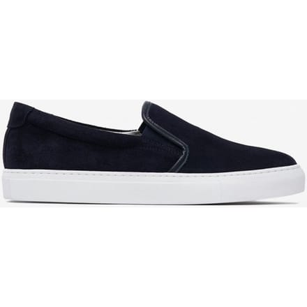No Label Scramble Slip-on Suede Navy Größe: 45 | Trainers Outlet | Herren | Blau