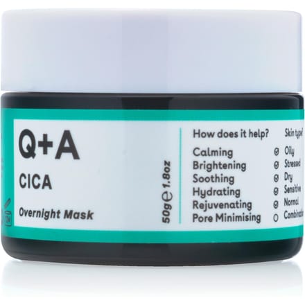 Q+A Cica Calming Overnight Face Mask 50 g