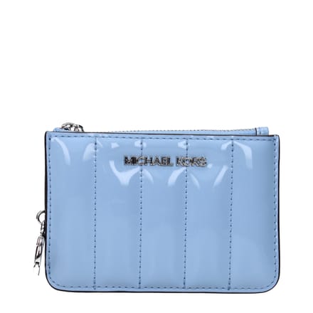 Michael Kors Lichtblauw Leren Portemonnee