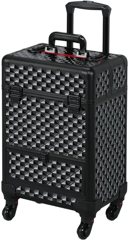 Core® Kapperstas – Kapperskoffer Met Schouder Riem – Zwart - 34cm x 24cm x 55cm