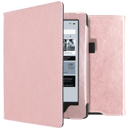 imoshion Vegan Leather Bookcase voor de Kobo Aura H2O - Rosé Goud