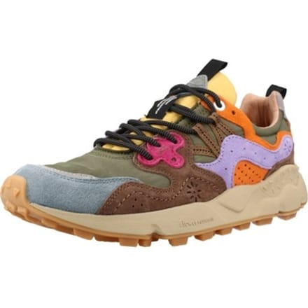 Flower Mountain dames sneakers cognac bruin multi