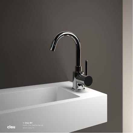 Clou Freddo 1 fonteinkraan 5.5x20.5cm draaibare uitloop chroom