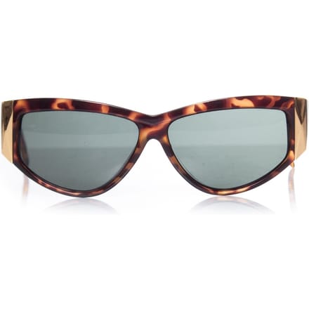 Gianni Versace Tortoise Shell Rechthoekige Zonnebril.