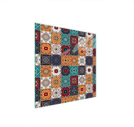 TMK ArtDeko Serie - Glas Beschermplaat - 50x52 cm - Mozaïek