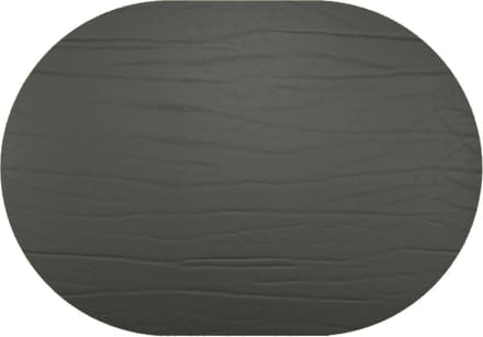 Daff Leatherixx Dumbo Placemat - Leer - Ovaal - 34 x 42 cm - Nero