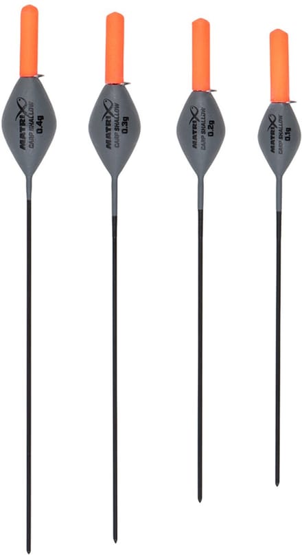 Matrix Carp Shallow Carbon Pole Float – Korte Karperdobber voor Ondiep Water - Maat : 0.10g
