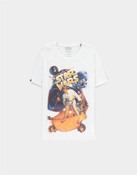 Star Wars - Luke Poster Heren T-shirt - M - Wit