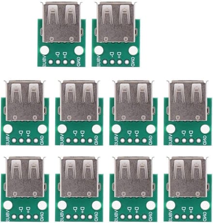 10 Stuks USB Adaptor DIP Pass 2.54mm Type A Module Converter voor PCB Verbindingen