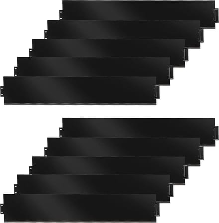 Gazonrand Metaal - Bloembed Omranding - Tuin Afscheiding - Roestbestendig Verzinkt Staal - 40 Meter Lengte 15cm - Zwart