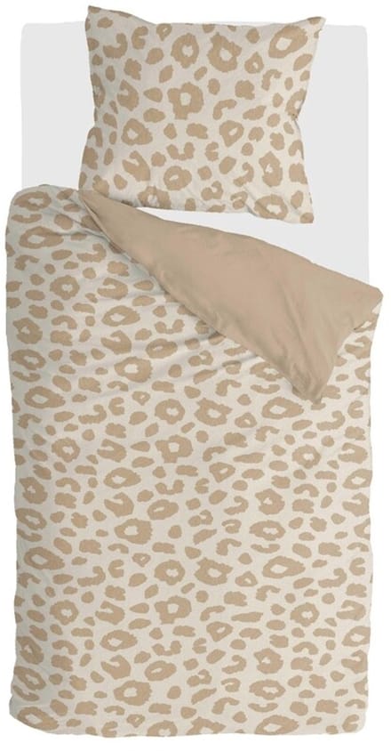 Byrklund Dekbedovertrek Animal Spots - 140x220 - 100% Polyester - Bruin / Grijs