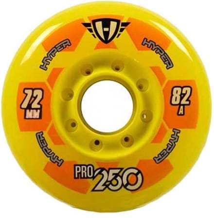 Skatewielen 72 MM 82A Hyper Pro 250 geel 4 pack