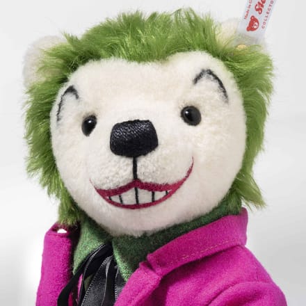 Steiff teddybeer Batman Joker 30 cm mohair verzamelobject.