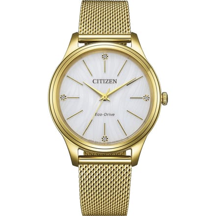 Citizen EM1222-87A Horloge - Staal - Goudkleurig - Ø 34 mm