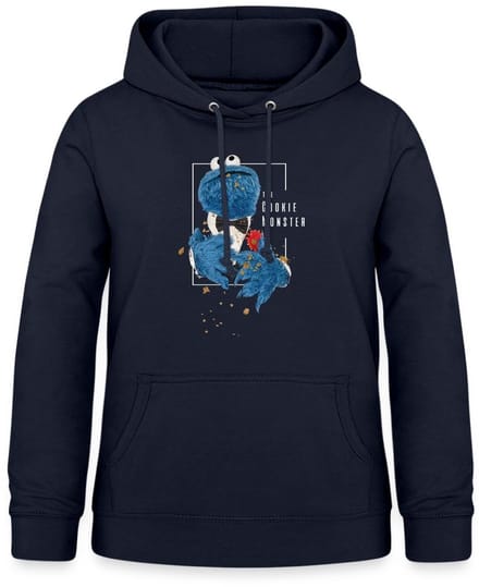 Sesamstraat Koekiemonster The Cookie Monster Hoodie Dames