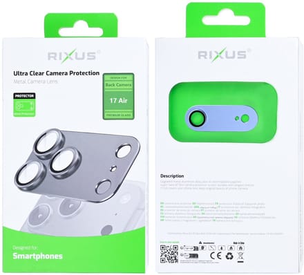 Rixus Ultra Clear Camera Protection For Apple iPhone 17 Air Sky Blue