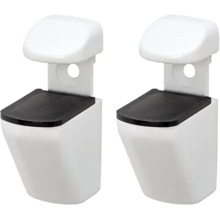 Duraline Plankdrager Clip Mini S/2 Mat Wit Ral9003 4pp
