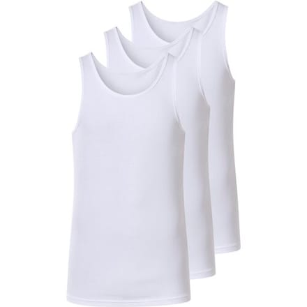 ESMARA MEN Set van 3 fijnrib heren hemden (wit, M)