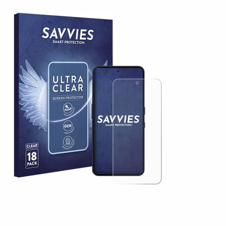 Savvies - Screenprotector voor Nothing Phone (3a) Lite - Folie Beschermfolie transparant 18 Stuks