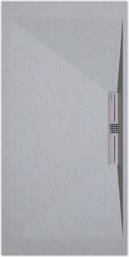 Sanifun douchebak Stone Side Gray 7035 Slate 1000 x 800 S