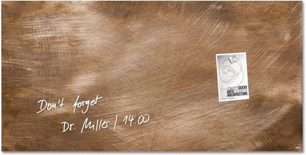 Sigel glasmagneetbord - Artverum - 91x46cm - brons - SI-GL267