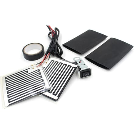 Handvatwarmer 12V Verwarmde handgrepen voor motorfiets, elektrische verwarmde stuurwarmer zwart