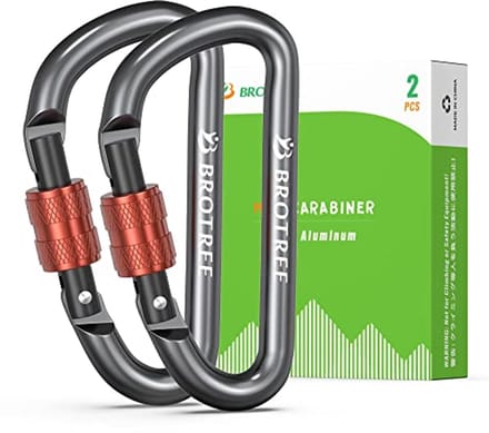 Kleine Aluminium Karabijnhaak Clip met Vergrendeling - 6cm D-Type