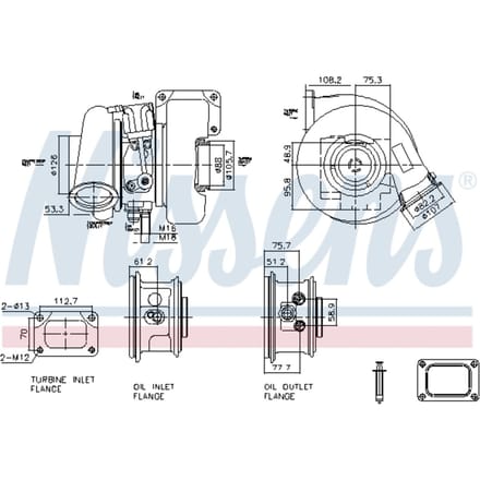 Supercharger, drukvulling NISSENS 93727