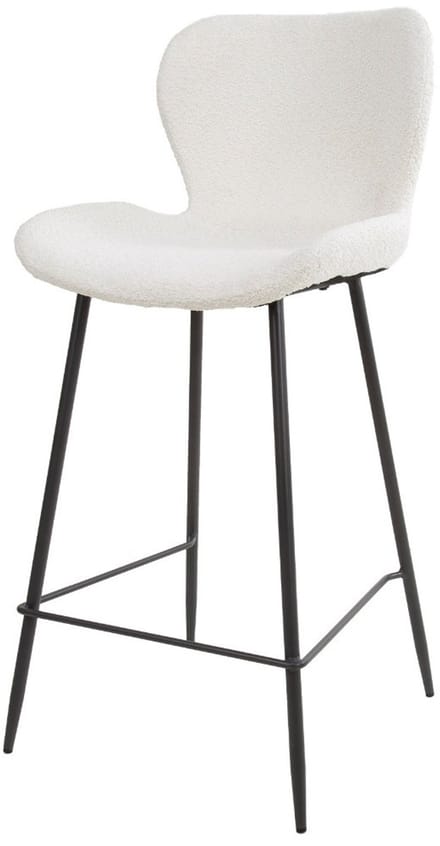 Fraaai - Verona barstoel - 67 cm - boucle - wit