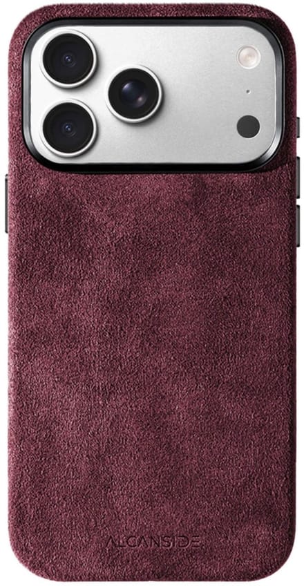 iPhone Alcantara Case - Wine Red
