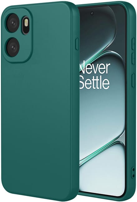 MobyDefend Hoesje - Geschikt voor OnePlus 15R - Matte Siliconen Backcover - Groen