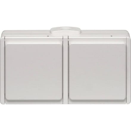 N & L 28220 Compleet Opbouwdoos spatwaterdicht Wit 1 stuk(s)