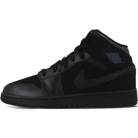 Jordan 1 Mid Triple Black 2016 GS 554725-050 38 black