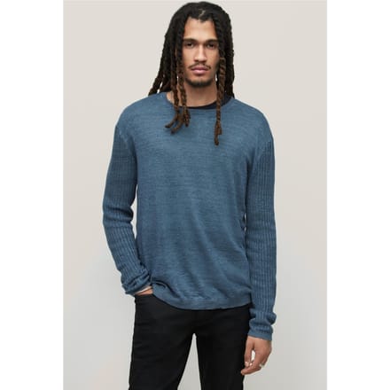 John Varvatos Moore Regular Fit Ls Crew Sapphire Taglia: XXL | Maglioni a maglia Outlet | Uomo | Blu