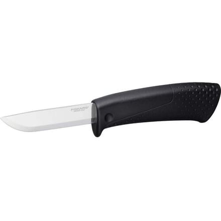 Fiskars 1023617 - Bouwmes - Ingebouwde Slijper - Roestvrijstalen Lemmet - Ergonomische Handgreep