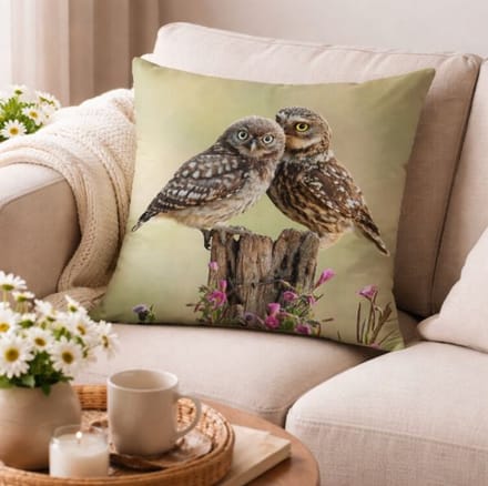 Velvet Enchanted Owls Collection Kussenhoes - Uil - 45x45 cm