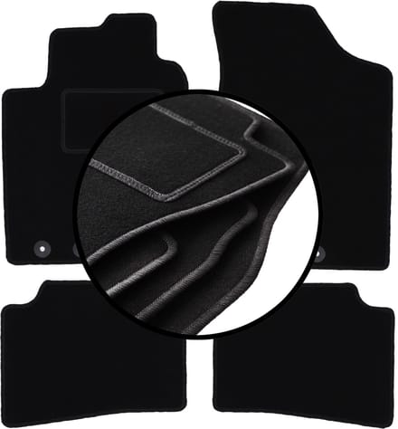 Complete set veloursmatten voor: Hyundai i30 I hatchback, stationwagen, CW (2007-2012)