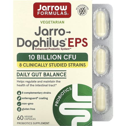 Jarrow Formulas, Jarro-Dophilus EPS, 10 miljard CFU, 60 vegetarische capsules
