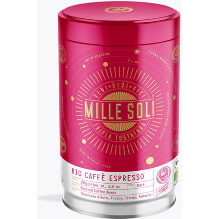 MilleSoli Mille Soli Caffè Espresso Bio 250g blik