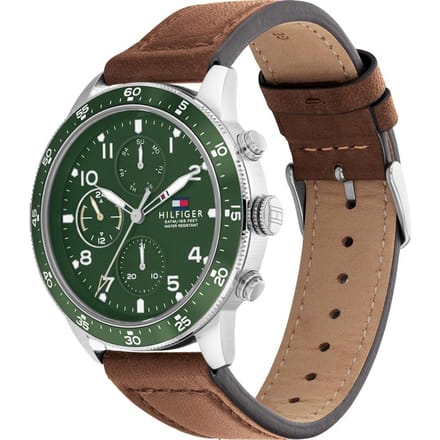 Tommy Hilfiger 1791948 Multi Dial Quartz Herenhorloge 44mm bruin