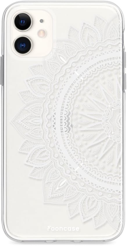 Fooncase Hoesje Geschikt voor iPhone 11 - Shockproof Case - Back Cover / Soft Case - Mandala / Ibiza