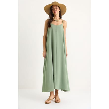 Maxi V-hals Jurk
