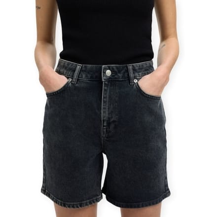 Korte Broek Selected W Krista Shorts - Black Denim
